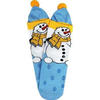 Dámské ponožky BOMA vánoční ponožky Kulda sněhulák