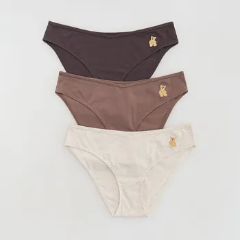 Kalhotky Reserved - Bavlněné kalhotky 3 ks - ocelově fialová - 436EZ-94X - 436EZ-94X-M