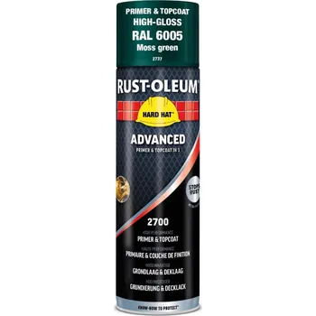 Barva ve spreji RUST-OLEUM Základní a vrchní nátěr ve spreji Barva: RAL 6005, Odstín: Lesklý