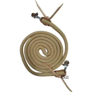 Otěže westernové Bang -KULATÉ- - Béžová