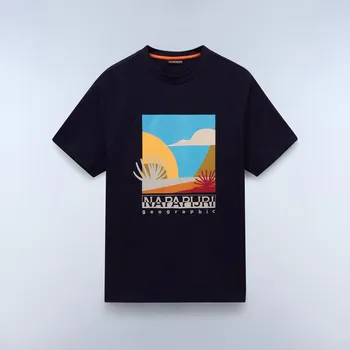 Pánské oblečení Pánské Tričko s krátkým rukávem NAPAPIJRI S-ARBIA SS NP0A4IE31761 – Tmavě modrá XL