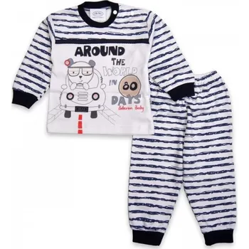 Chlapecké pyžamo Dětské pyžamo s dlouhými rukávy Cesta kolem světa za 80 dní 68