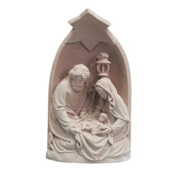 Zahradní dekorace Umělý pískovec Vánoční betlém z umělého pískovce 28cm