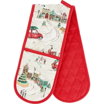 Chňapka Bavlněná dvojitá kuchyňská chňapka Christmas Town – Catherine Lansfield ID_1801741