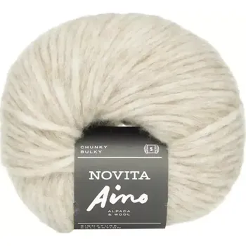 Příze Novita Aino 6081 Latté (Nadýchaná hřejivá příze Aino Inspiration)