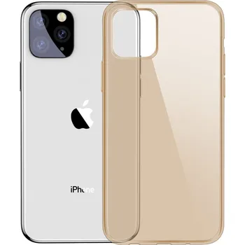 Silikonový kryt Baseus na iPhone 11 Pro - Zlatá transparentní
