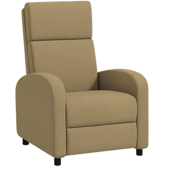 Křeslo Křeslo relaxační, polohovací, látka šedohnědá, FOREST