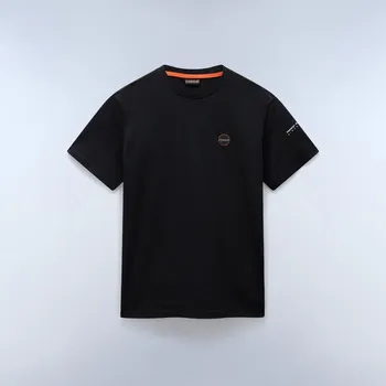 Pánské tričko Pánské Tričko s krátkým rukávem NAPAPIJRI S-BADGE SS NP0A4I3N0411 – Černá M