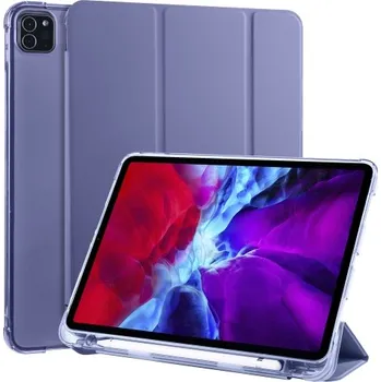 Pouzdro na tablet Pouzdro z PU kůže pro Apple iPad Pro 11 (2020) + slot pro Apple Pencil - Purple