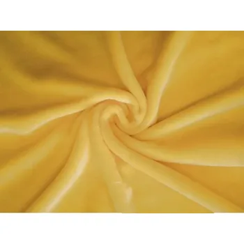 Coral flanel fleece žlutá, látka, metráž