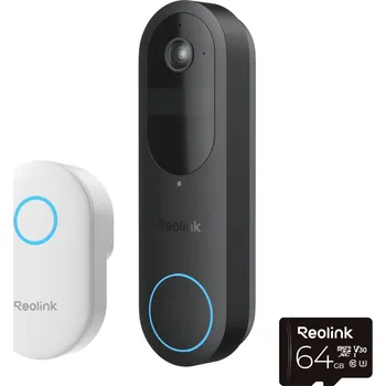 IP kamera Reolink D340B + Chime bateriový videozvonek Wi-Fi + 64GB microSD karta