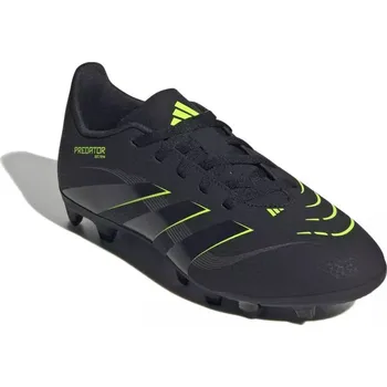 Kopačky Chlapecké fotbalové kopačky outdoorové ADIDAS-Predator Club Jr FG/MG core black/carbon/lucid lemon Černá 34