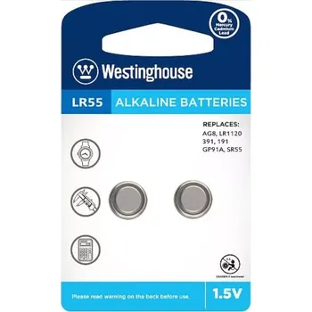 Baterie LR55 1ks alkalická knoflíková