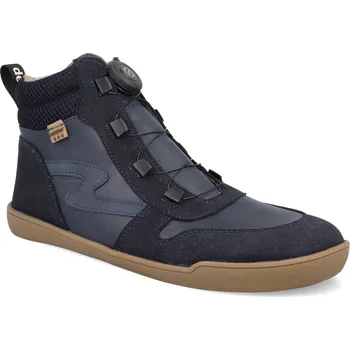 Dívčí zimní obuv Barefoot zimní boty Develab - Md Ct Sneaker Speedlace WR Navy Suede modré Velikost: 36
