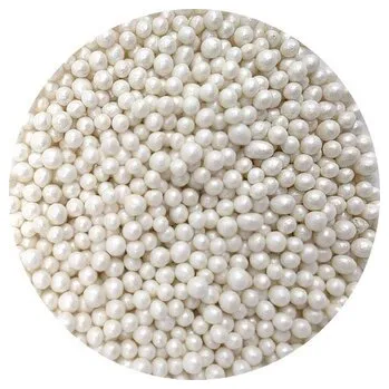 Jedlá dekorace na dort Cukrovo-rýžové perly bílé perleťové 5mm 80g - I LOVE CAKES
