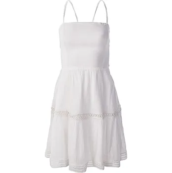 Dámské šaty Dámské Šaty GUESS SL LACE UP MID SAFA DRESS W3GK0MWEID0-G011 – Bílá XS