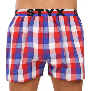 Trenýrky Pánské trenky Styx sportovní guma vícebarevné (B1107) M Možnost vrácení zboží ZDARMA do 120 dnů!