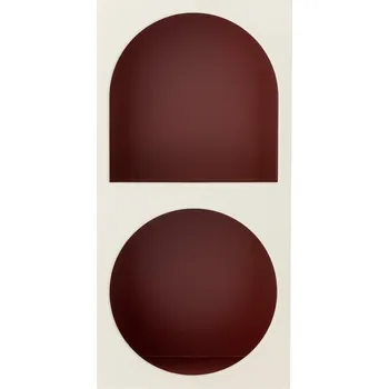 Knihovna Červená/bílá nástěnná knihovna 30x60 cm Graphia – Bloomingville ID_1813116