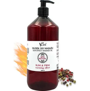 Masážní přípravek Přírodní veganský masážní olej VCee 1000 ml kořenitý