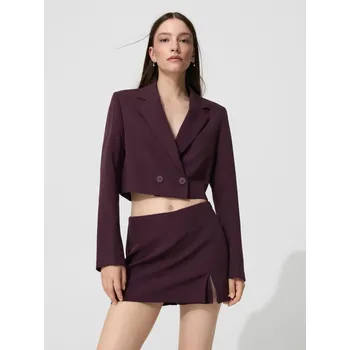 Dámské sako Dvouřadý blejzr - XL - House - mahagon - 284EW-93X