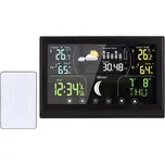 Solight TE110B meteostanice, barevný displej s dotykovým ovládáním, černá