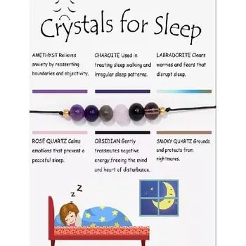 Náramek Freya Náramek „Crystals for Sleep“- krystaly pro lepší spánek