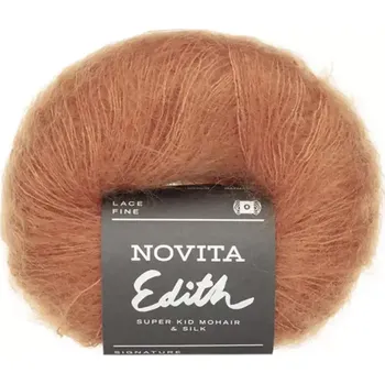 Příze Novita Edith 2851 Koňaková (Mohérová příze Edith Schicksal )