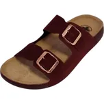 Dámské pantofle bordo Mediline Flexible široká špička - 42