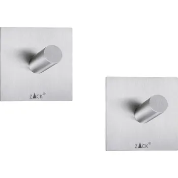 Držák na ručník Háček na ručník 4 cm, sada 2 ks, matná, nerezová ocel, Zack - doprava zdarma od 2999 Kč