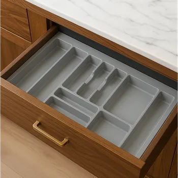 Organizace kuchyně Emuca Příborník OPTIMA / Šedá 418 - 482 mm 304 - 336 mm