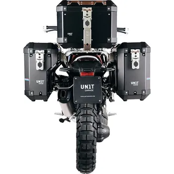 Zavazadlo na motocykl Unit Garage sada bočních kufrů Atlas 40l a 34l BMW R12 G/S