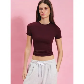 Dámská móda Přiléhavé tričko - L - House - kaštanové - 720GP-83X