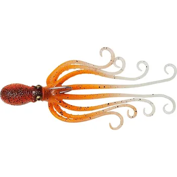 Umělá nástraha Savage Gear Gumová Nástraha 3D Octopus Orange Glow UV-15 cm 70 g