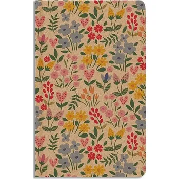 Sešit Notes linkovaný A5 kraft Kvítí