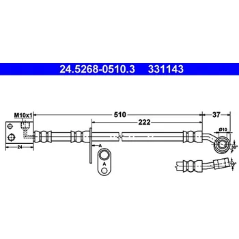 Brzdová hadice Brzdová hadice ATE 24.5268-0510.3