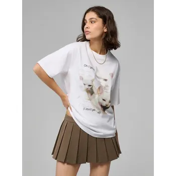 Dámské tričko Tričko s potiskem - L - House - bílý - 715GP-00X