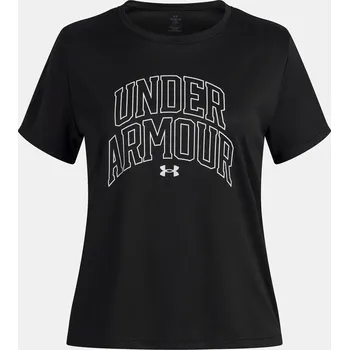 Dívčí tričko Dívčí tričko Under Armour Tech Varsity Graphic SS-BLK - Holky Under Armour černá 3404576