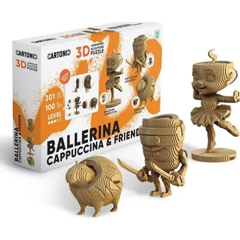 3D puzzle Cartonic 3D PUZZLE - BALLERINA CAPPUCCINA & Friends, 301 dílků, LEVEL3