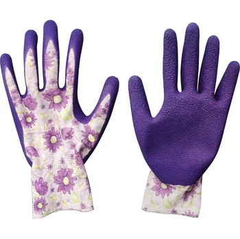 Pracovní rukavice Rukavice Extol Lady 8856664 rukavice polyesterové, bezešvé, polomáčené v latexu, velikost 7', EXTOL LIGHT