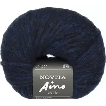 Příze Novita Aino 1791 Noční modrá (Nadýchaná hřejivá příze Aino Mut )