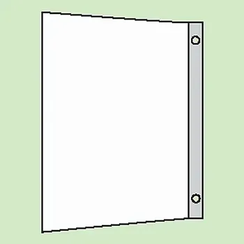 Everglow Tabulka praporková, 20x20 cm, hliník (na stěnu)