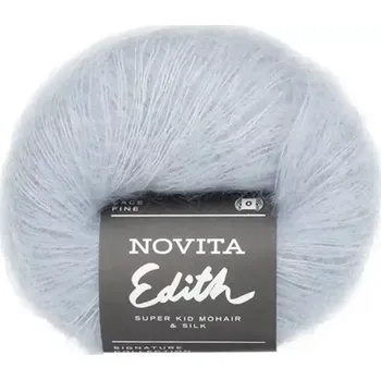Příze Novita Edith 1121 Stříbrošedá (Mohérová příze Edith Daune )