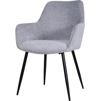 Šedé křesílko Adana 58 x 84 x 61 100% polyester, kov