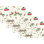 Bavlněná prostírání v sadě 4 ks 30x46 cm Christmas Town – Catherine Lansfield ID_1801561