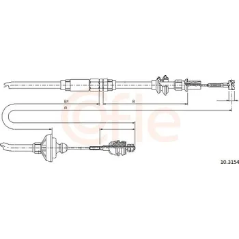 Spojka Tažné lanko, ovládání spojky COFLE (10.3154)