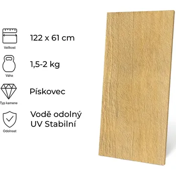 Obklad Windu Teakwood 122x61 cm 0,74 m2