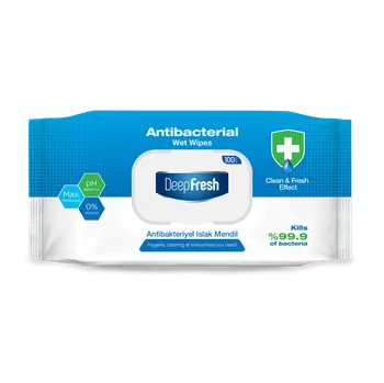 Vlhčený ubrousek Deep Fresh Antibakteriální vlhčené ubrousky s klipem 100ks