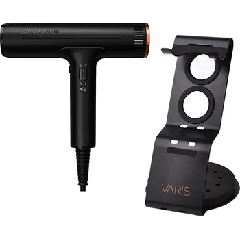 Fén Profesionální fén na vlasy Varis AirQ Hair Dryer - 1800 W, černý + stojan Varis zdarma + dárek zdarma
