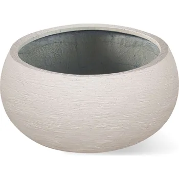 Květináč Terreno Low Balloon Sand Ø 55 cm / V 25 cm