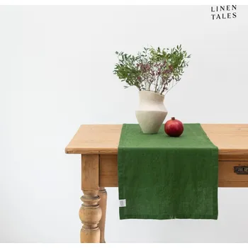 ubrus Lněný běhoun na stůl 40x150 cm True Green – Linen Tales ID_1805952